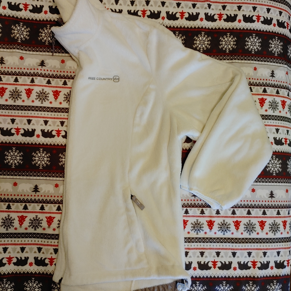 Mock neck zip jacket